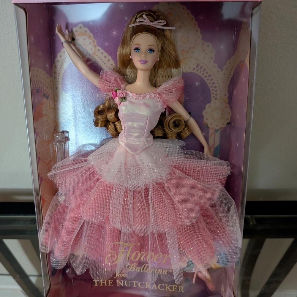 Barbie Flower Ballerina Doll - Pink Dress